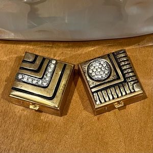 VINTAGE ART DECO SAMPLE PILL/STASH BOXES